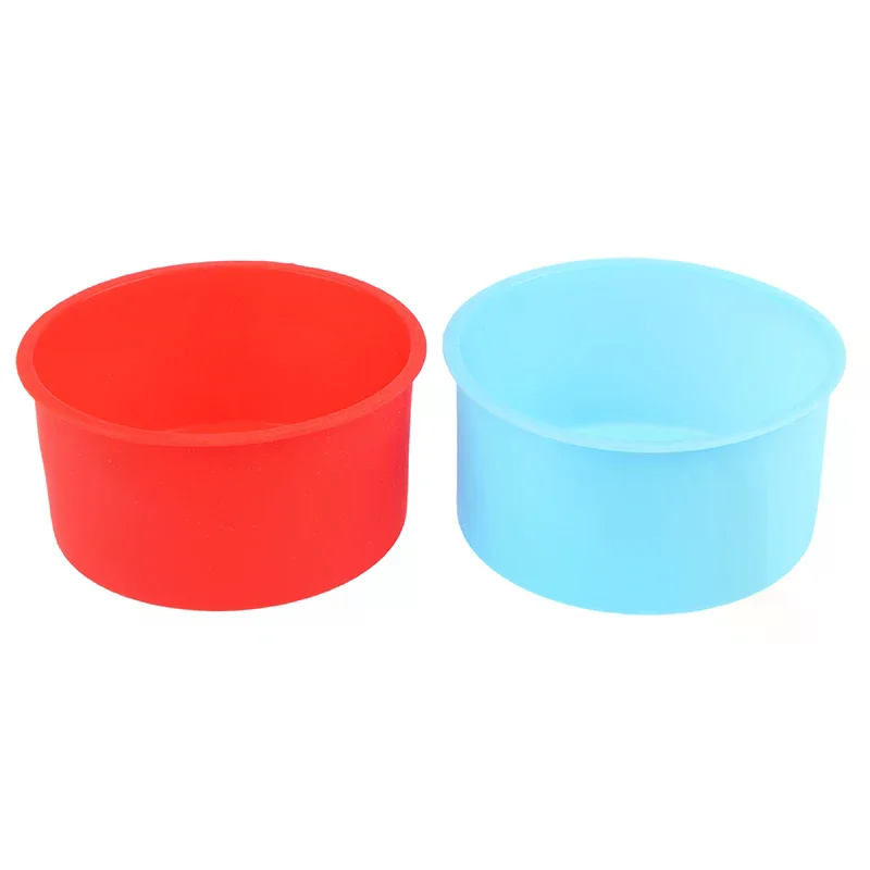 

1Pc 4 Inch Reusable Cake Pans Silicone Mini Cake Molds Round Baking Pan DIY Non-Stick Silicone Baking Mold Bakeware Pan