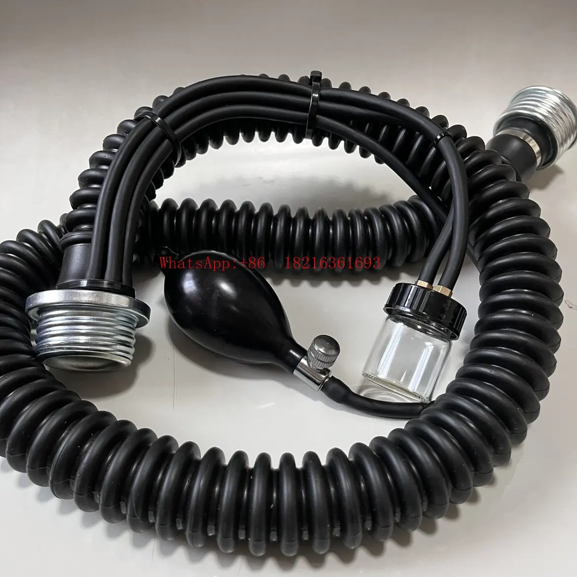 NEW   Special Airway, Metal Connector, Catheter, Mask Accessories, Rubber Tube, Special for Gas Introduction