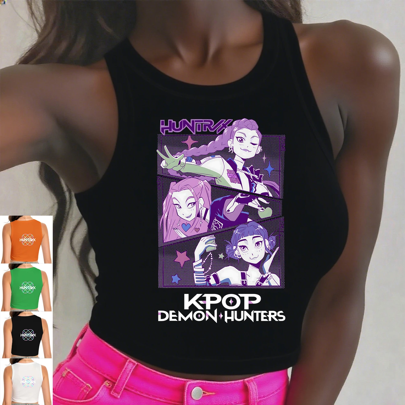 

2YK майки без рукавов женские костюмы KPop Zoey косплей костюм женская футболка охотничий принт одежда подарок майки на Хэллоуин