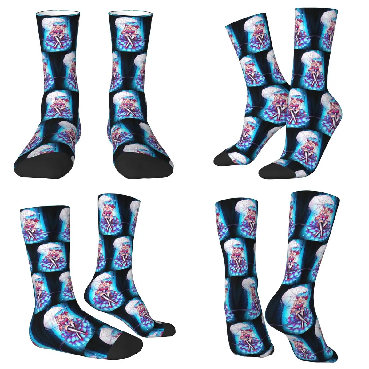 All Seasons Crew Stockings Circus Beauty Socks Harajuku Long Socks for Men Women Gifts