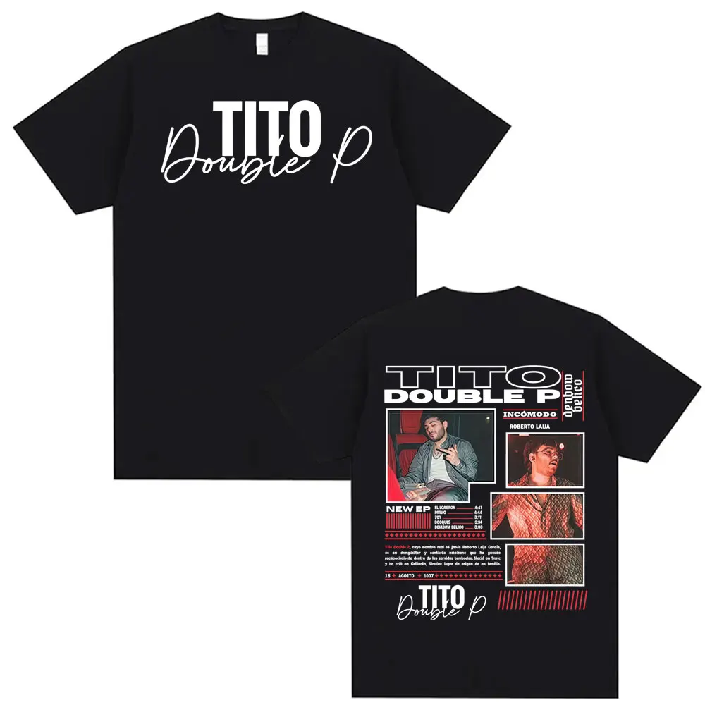 تيتو مزدوج P Ay Mama ألبوم جولة تي شيرت ملابس للرجال موضة Harajuku تي شيرت للجنسين عادية كم قصير المتضخم تي شيرت #1