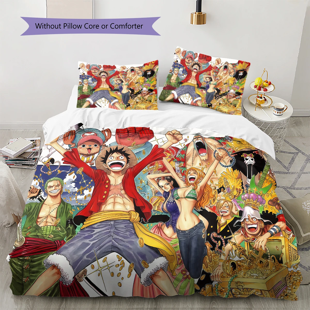 ONE PIECE Monkey D. Luffy Duvet Cover Soft Comfortable, Children Bedding Gift, Various Sizes Available -HE78