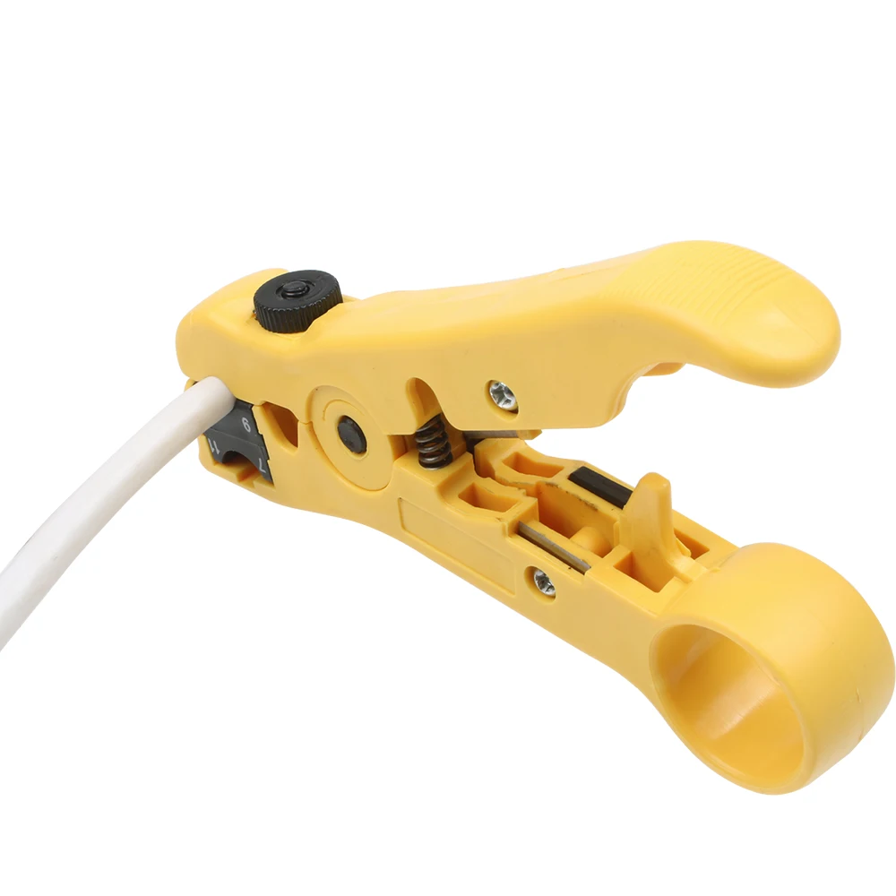 Alicates de compresión de pelado de cables multiherramienta, Cable Coaxial, pinza de prensado en frío, RG59, RG6, Kit de alicates de pelado de cables
