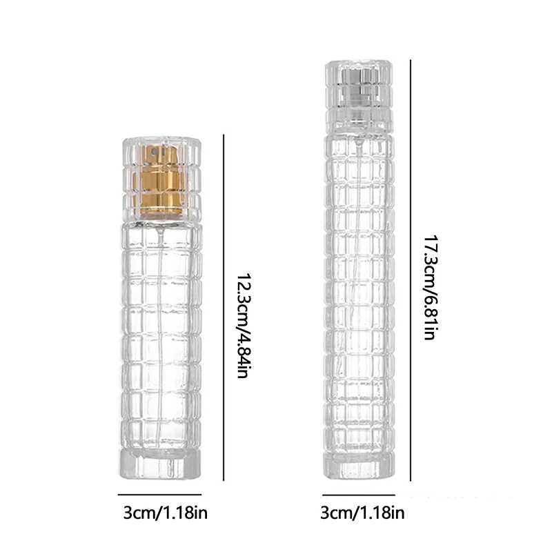 زجاجة عطر محمولة فارغة ، حاوية كبيرة السعة ، زجاج ضغط دقيق ، زجاجة بخاخ قابلة لإعادة الملء ، 30 50 أو