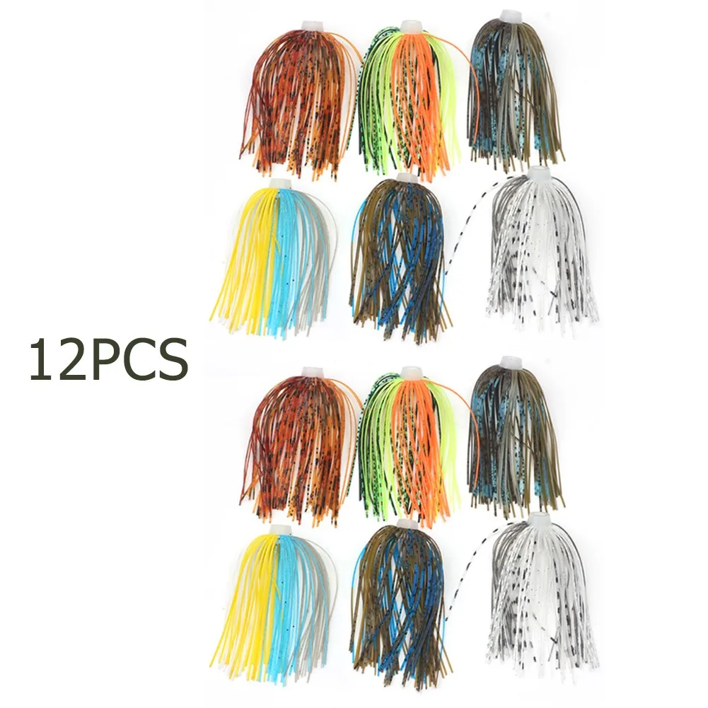 6/12 Stuks Bass Jigs Rokken 64 Mm Buzzbait Baits Wobbler Rubber Rok Diy Visgerei Craft Voor Snoekbaarzen vissen Lokt