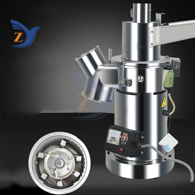 เครื่องบดยาสมุนไพรจีน Ultra-fine Power-driven ในครัวเรือนขนาดเล็ก Ultrafine ยาวัสดุ Crusher อุปกรณ์