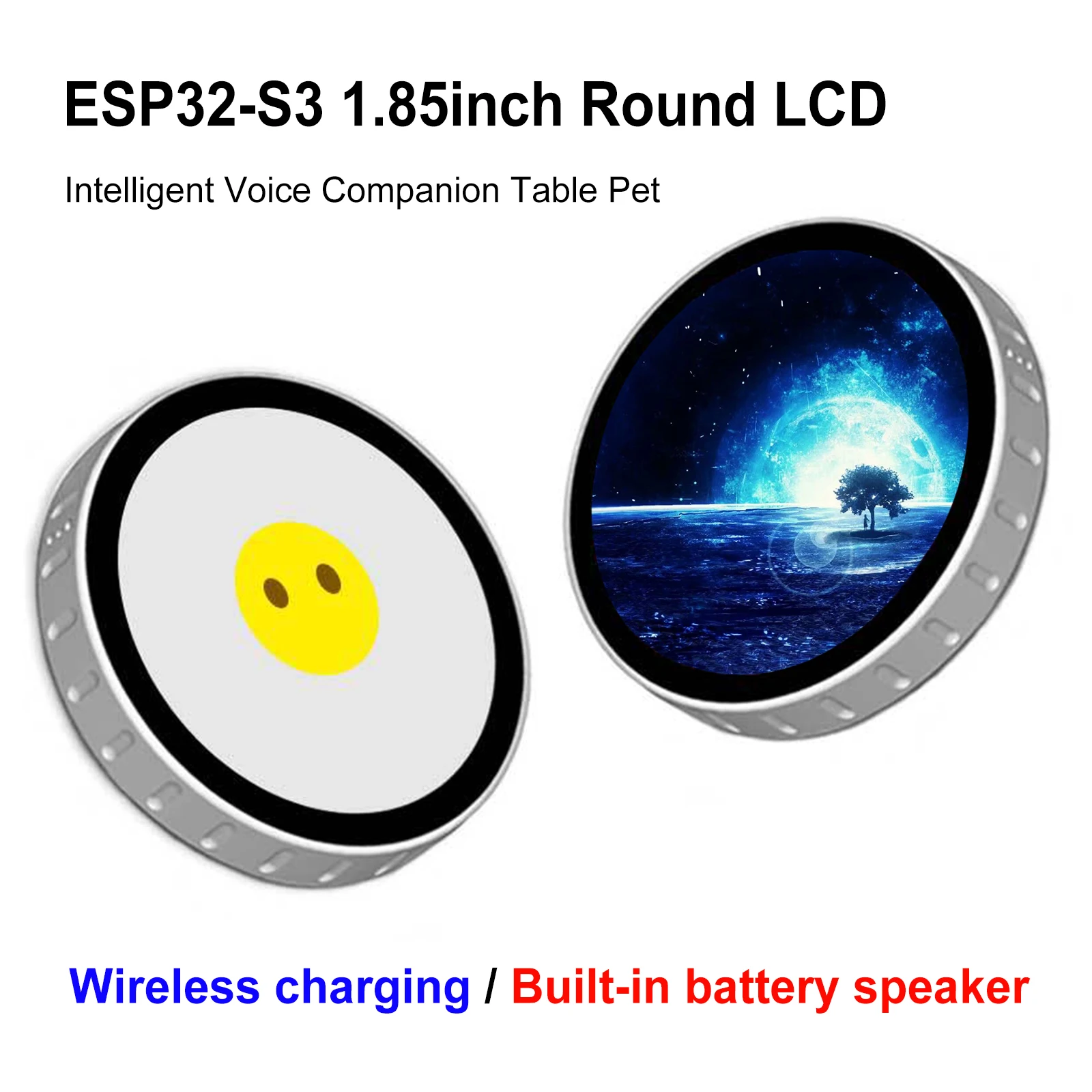 

ESP32-S3 1.85inch Round LCD AI Development Board Artificial Intelligence Voice Chat DeepSeek AI Voice Chat Robot Box For Xiaozhi
