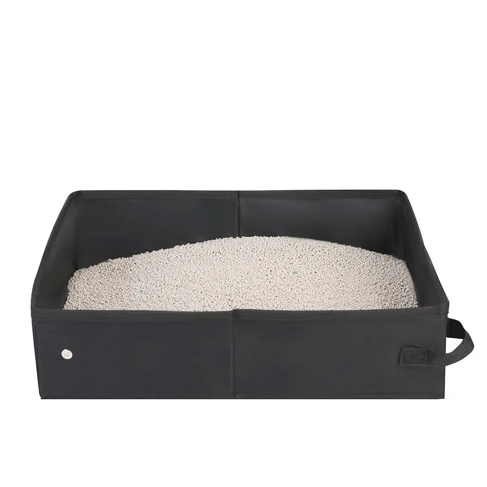 Durable Foldable Cat Litter Box Oxford Cloth Out Portable Large Waterproof Car Cat Litter Box - view 6
