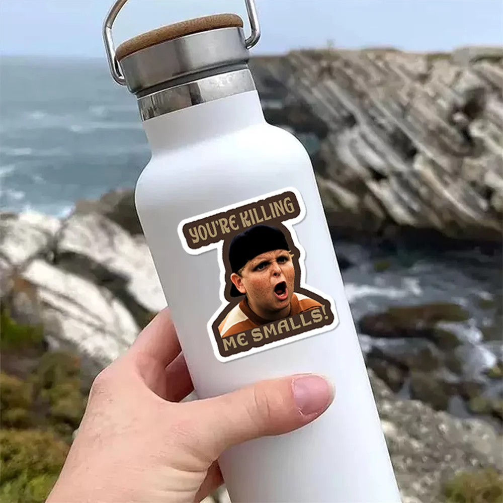 10 Stück Sandlot Smalls Aufkleber Vinyl Lustige Aufkleber für Laptops Autos Koffer Stoßstangen Kühlschränke Fenster Werkzeugkästen Motorräder