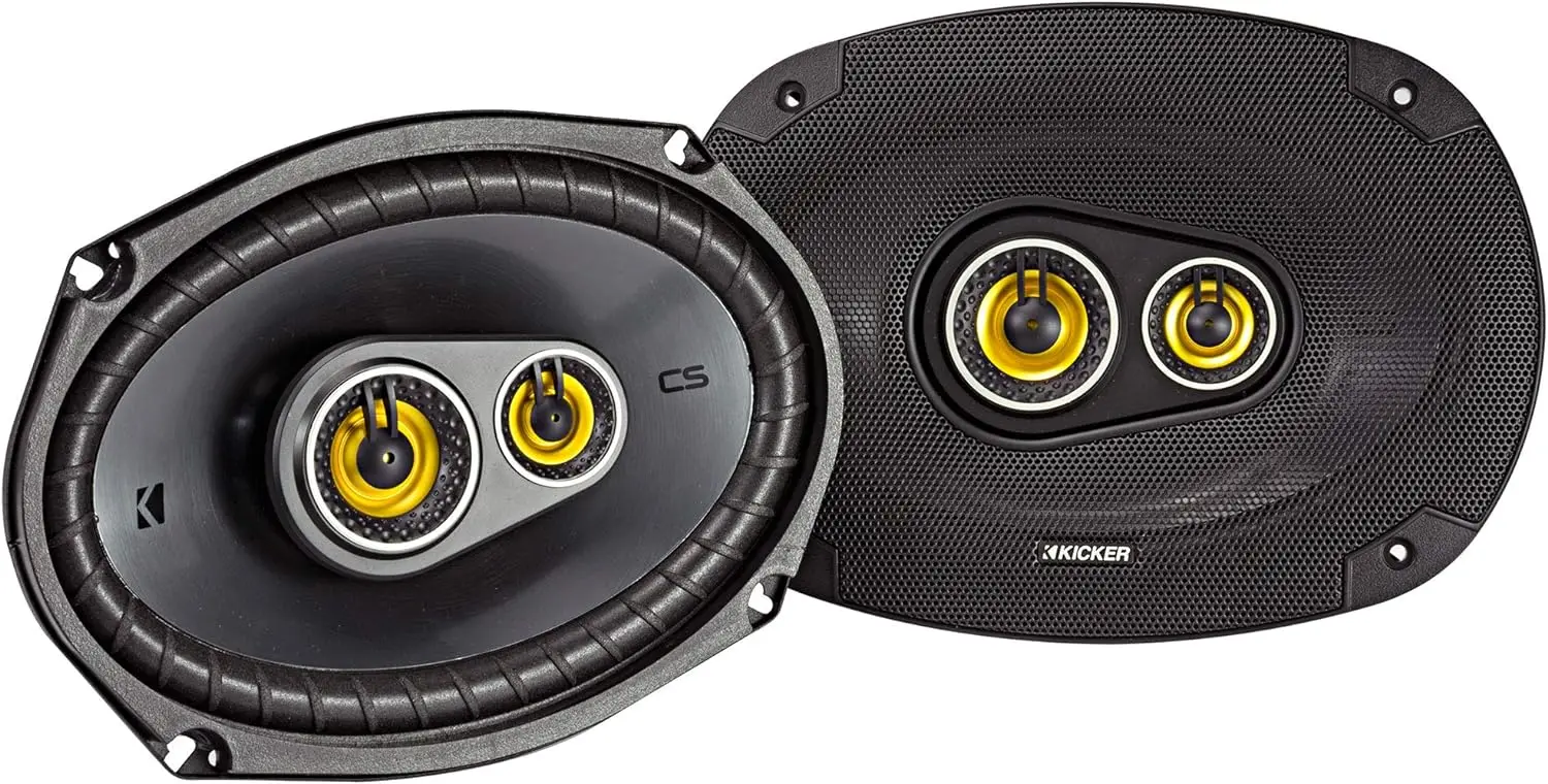 

Kicker CS Series 150 Watt 6 x 9 Inch Car Audio Coaxial Speaker Pair, Black