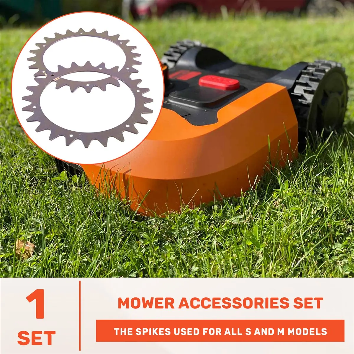 

(PQWN) Mower Accessories 205mm Traction Wheel Studs for Worx Landroid Robot Mower S&M Series