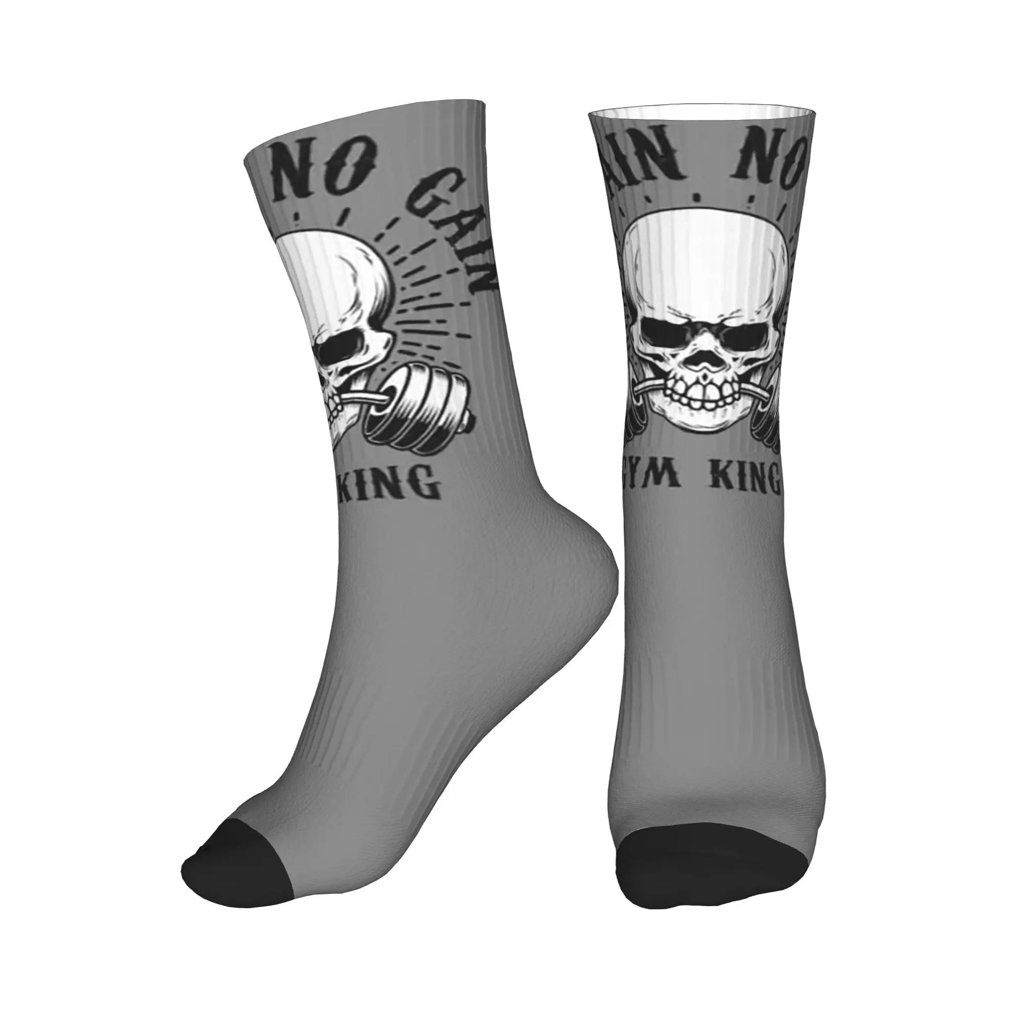 

All Seasons Powerhouse Gym Bodybuilding Fitness Motivational Quote Sport Middle Tube Socks Crew Socks Stockings for Men Women