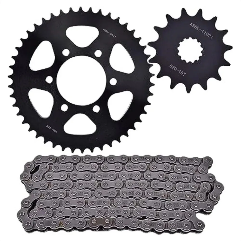 520 15T 46T Motorcycle Drive Chain Front Rear Sprocket Kit For Kawasaki Z650 ER650 GHF GJF GKF 2017 2018 2019