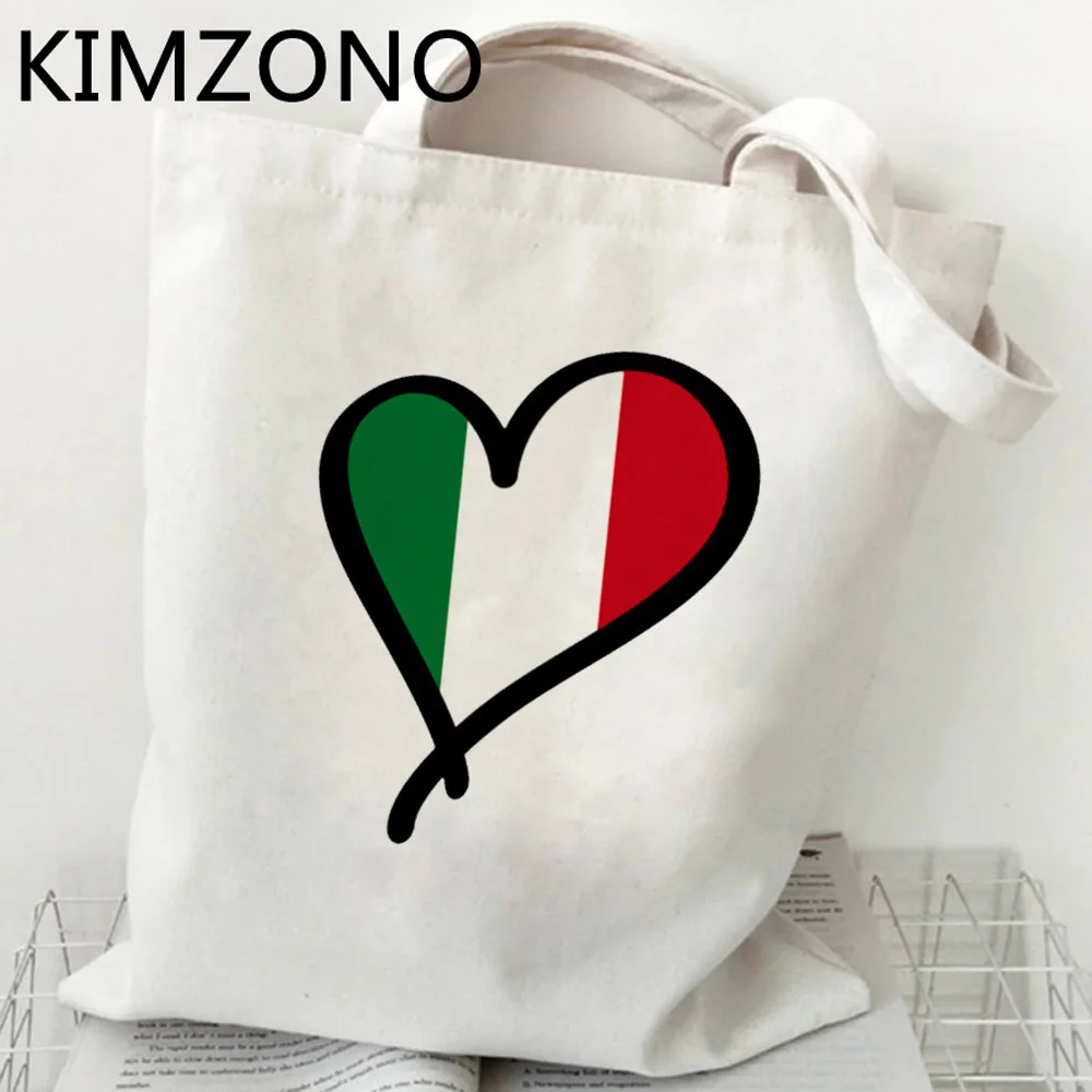 Bolsa de yute para compras, bolso de mano para comestibles, ecológico, sacola, red, sacolas, Italia