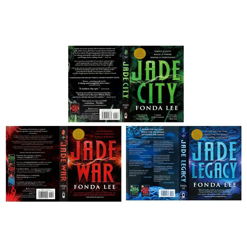 1 libro jade City Green Bone vol.12/3 Libro en inglés de bolsillo