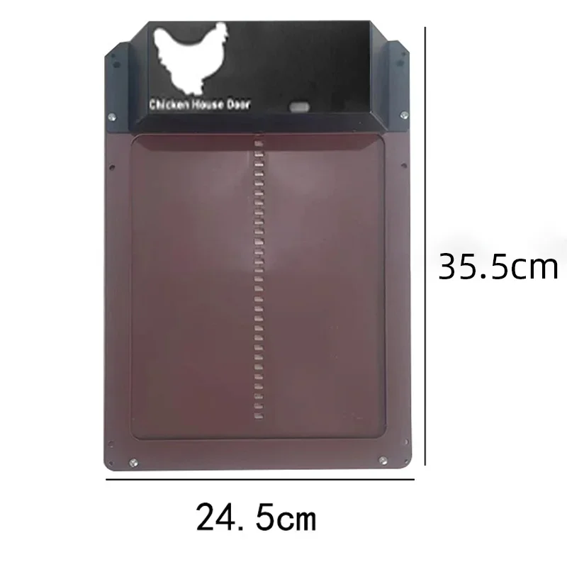 Smart Automatic Chicken Coop Door Light Sensor Auto Opener Poultry Door Waterproof Pet House Door For Backyard Chicken House