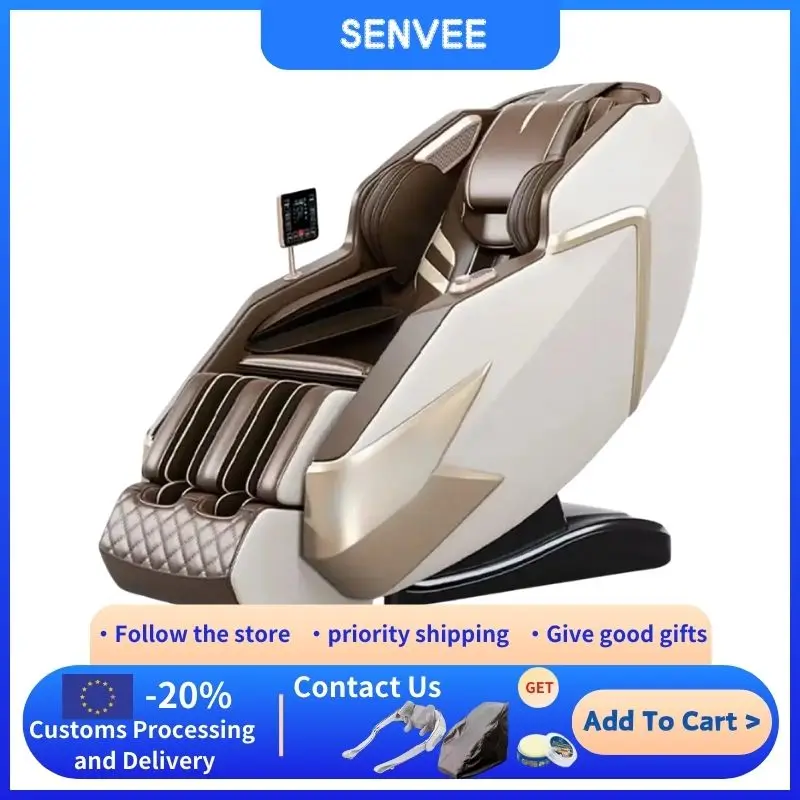 

SENVEE Best Selling Blood Circulation Massage Salon Chair Massage 4d Full Body Sl Track Zero Gravity Spa Pedicure Massage Chairs