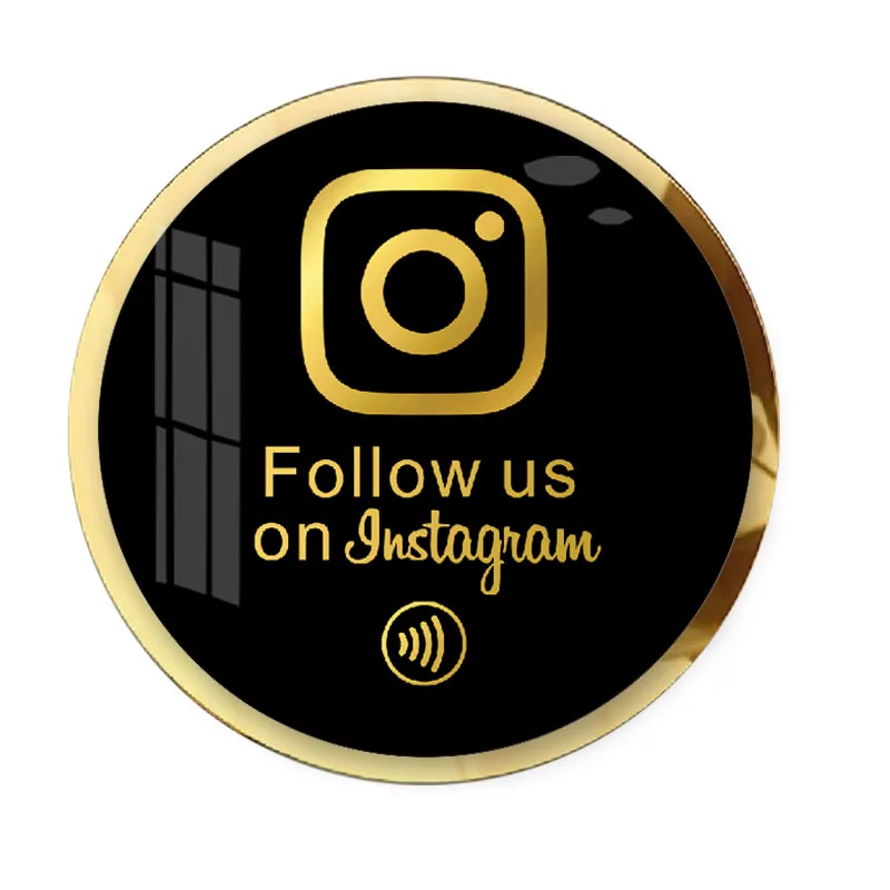 NFC Plate Plaque Acrylic Sign for Google Reviews Instagram Social Media Interaction