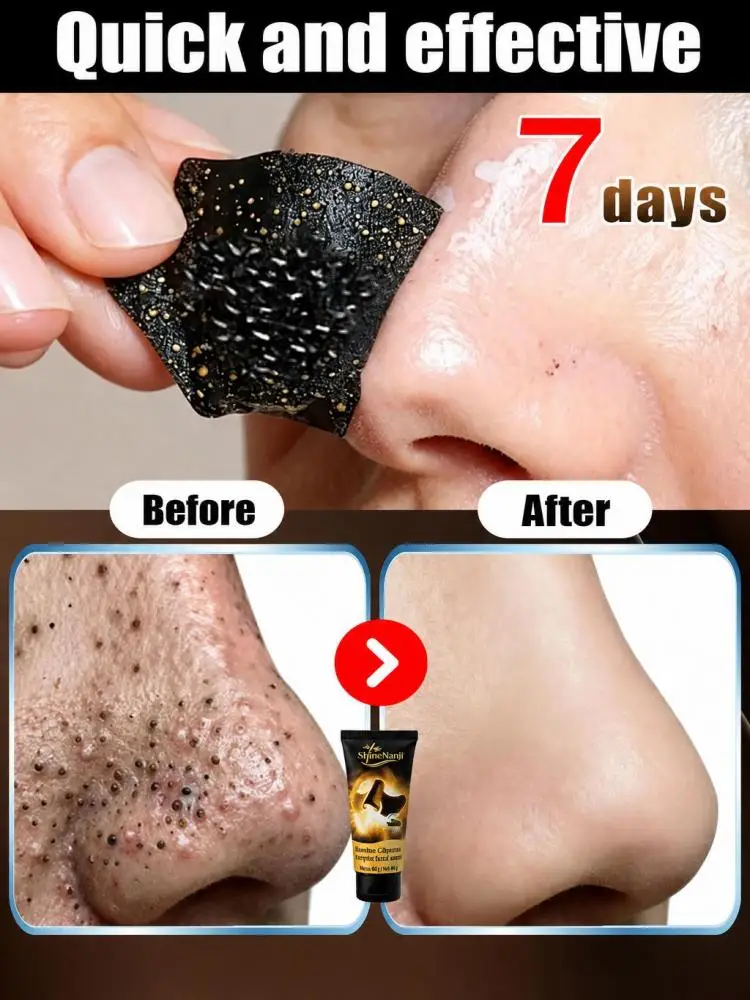 Bamboo Charcoal Peel-off Facial Mask, Deep Surface Cleansing Beauty Mask, Remove Surface Blackhead Impurities, Purify Pores, Gentle Soothing & Refine Skin Texture