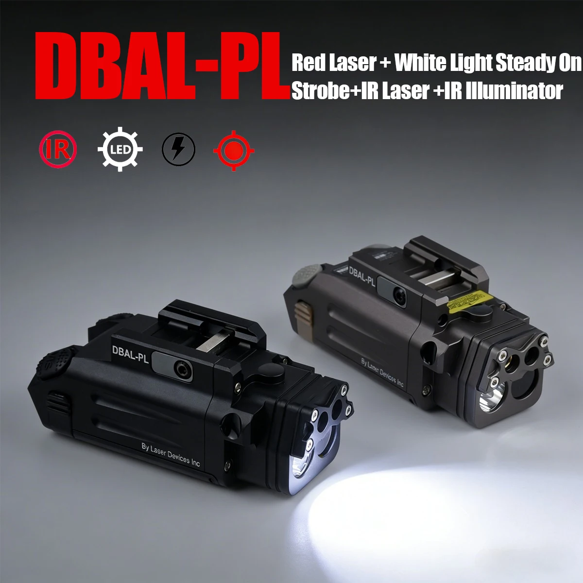 

Тактический лазерный целеуказатель DBAL-PL с красным лазером, ИК-фонариком, видимым лазером и стробоскопом, подвесной, модель SBAL-PL, для оружия, совместим с 20-мм планкой Picatinny