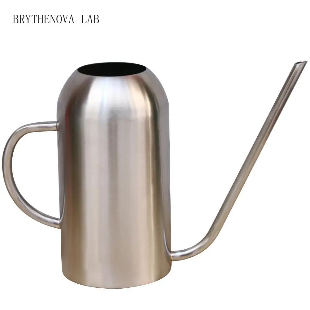1.5L 304 Stainless Steel Watering Pot Extended Nozzle Plant Green Watering Can Kettle Gardening Tools