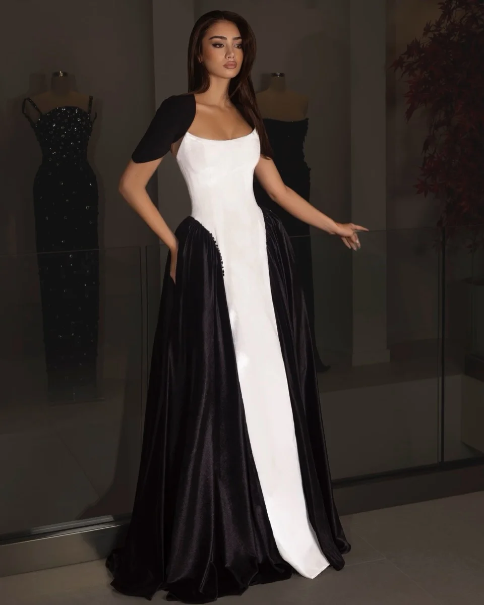 

Aenyrst Customized Elegant Evening Party Dresses Backless Floor-Length Woman Layered Formal Occasion Gowns فساتين طويل
