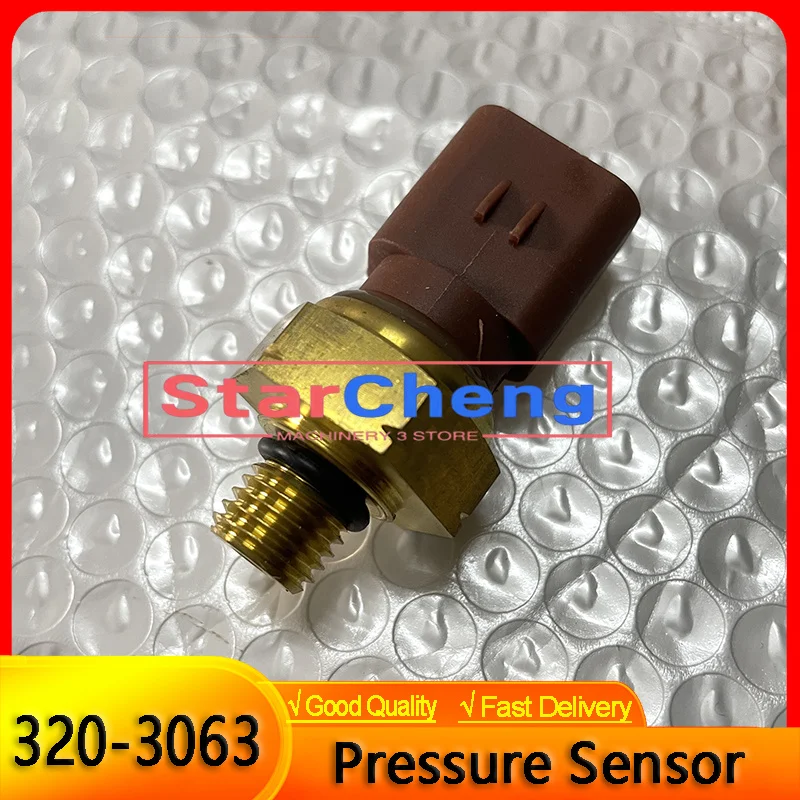 C9 Engine Pressure Sensor 3203063 320-3063 for E336D E340DL E330D Excavator Electric Parts