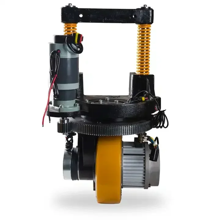 1.5kw Horizontal DC Powered Steering System Dual Pillar Suspension Shock Absorption Structure Drive Wheels