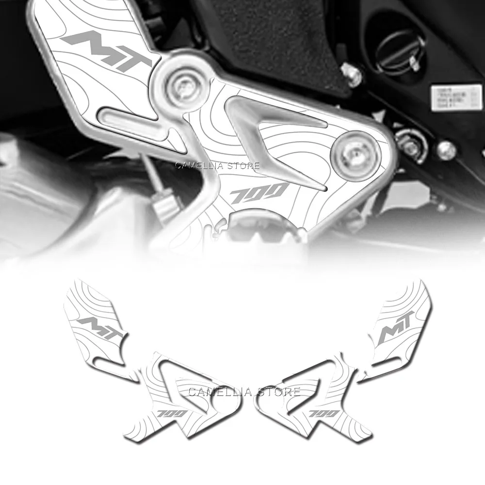 Motorcycle Sticker 3D Epoxy Resin Waterproof White Black Motorcycle Fuel Tank Floor Protection Sticker for CF MOTO 700 MT