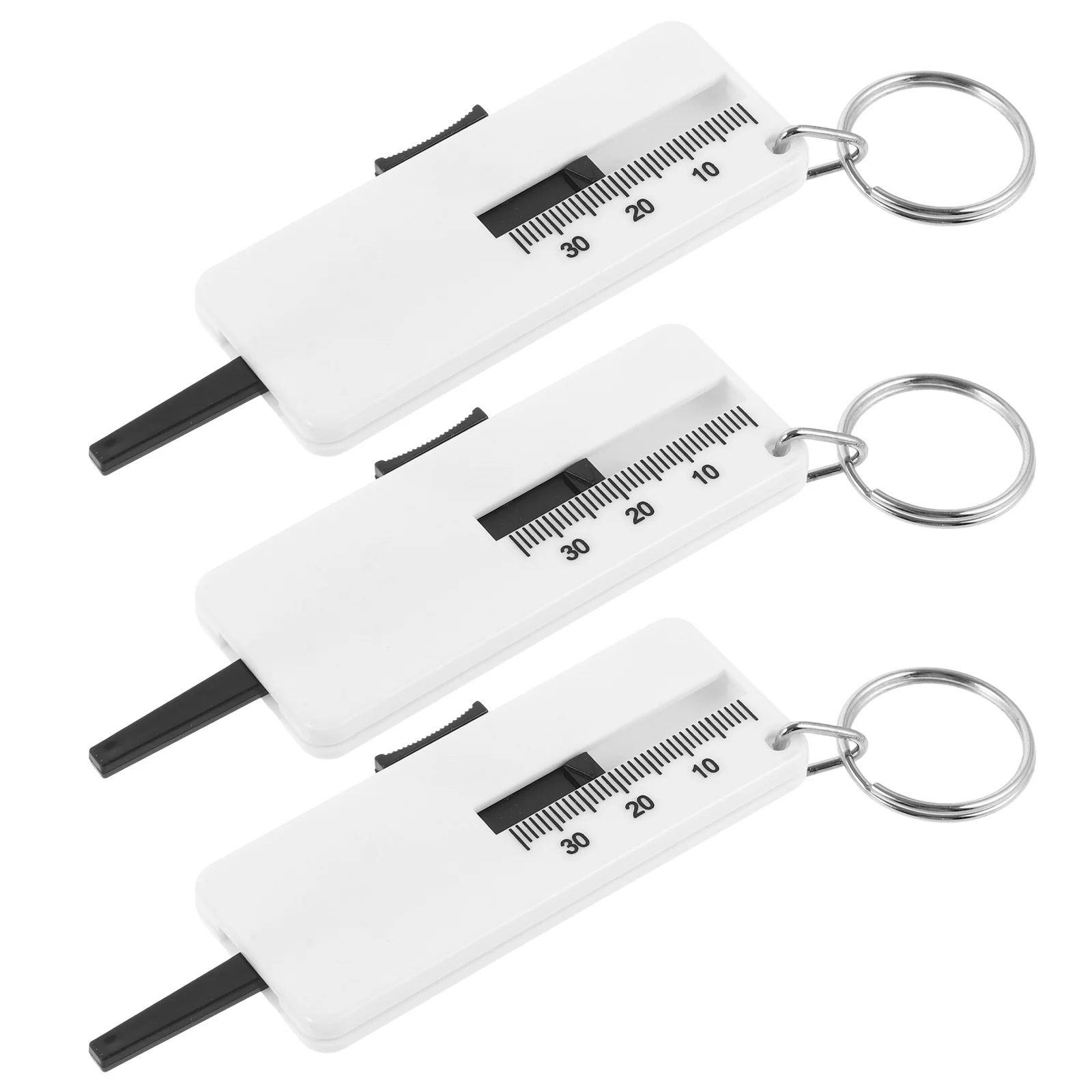 

3Pcs Tire Depth Gauge Accurate Car Tire Thread Gauge Portable Automotive Tread Depth Measuring Tool Measurer Tool