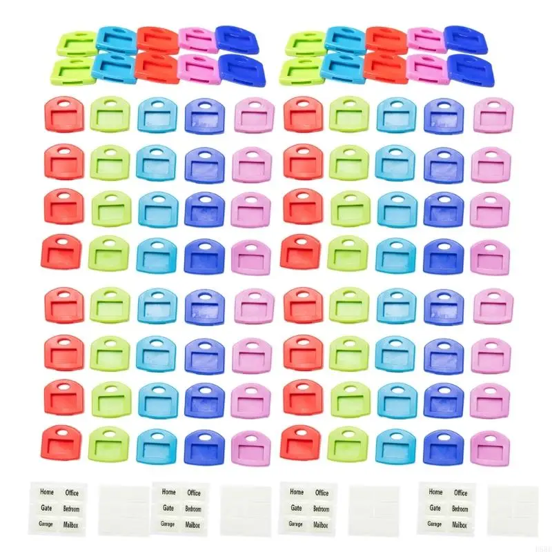 

D5BE Силиконовые чехлы для ключей Силиконовые чехлы для распознавания ключей 100 штук для корпоративных подарков и ежедневных на