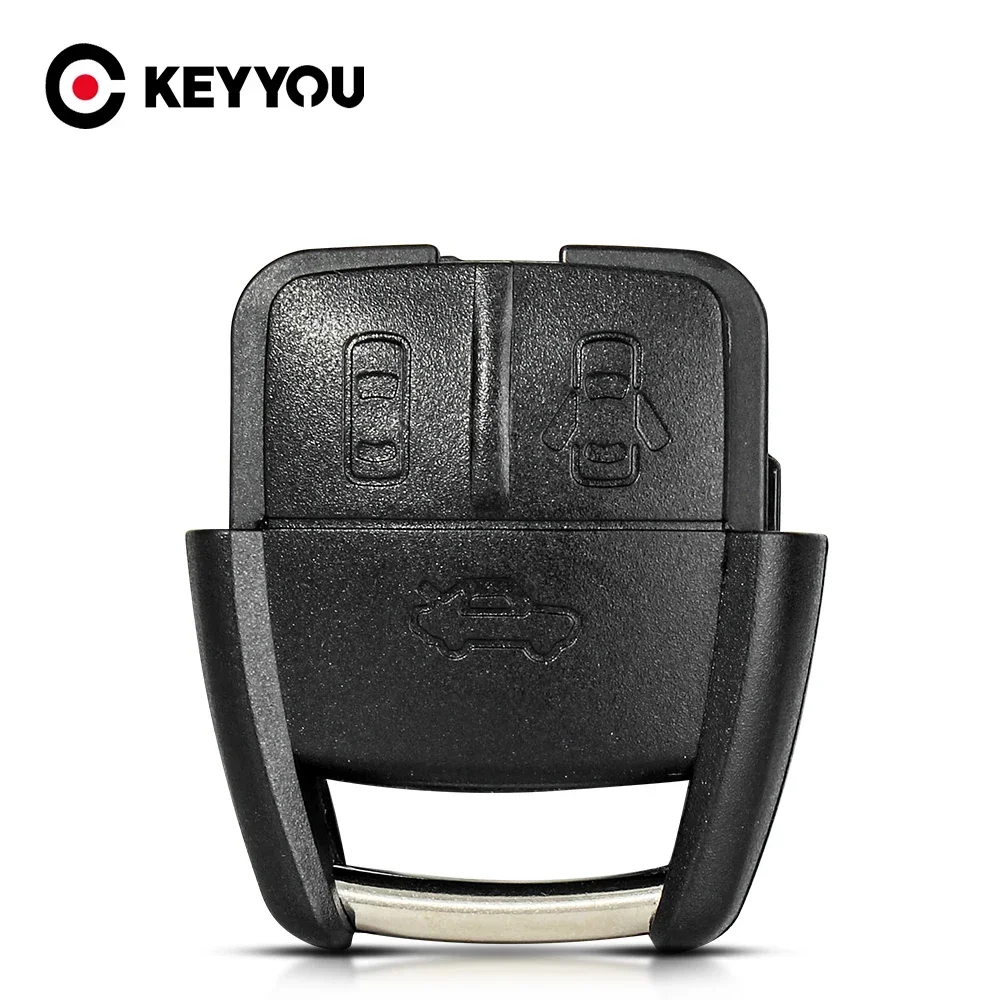 KEYYOU 10PCS Without Blade Remote Key Shell Case For Chevrolet Cruze Aveo For Opel 3 Buttons