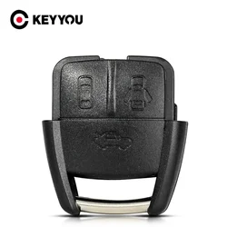 KEYYOU 10PCS Without Blade Remote Key Shell Case For Chevrolet Cruze Aveo For Opel 3 Buttons