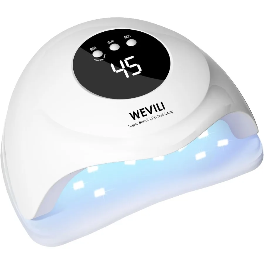 

72W UV Nail Lamp with Faster UV Light for Gel Polish Application Featuring 3 Adjustable Timers Professional Auto Sensor Functio