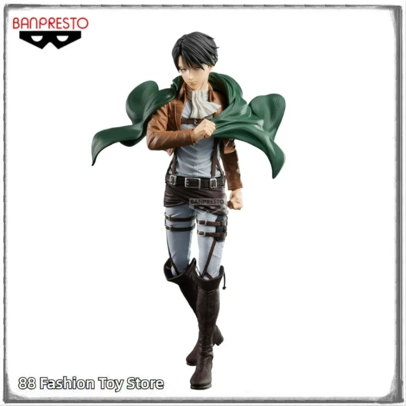 

In Stock Original BANPRESTO Grandista Attack on Titan Levi Ackerman 27CM Anime Figure Model Toy Gift Ornament Collection Statue
