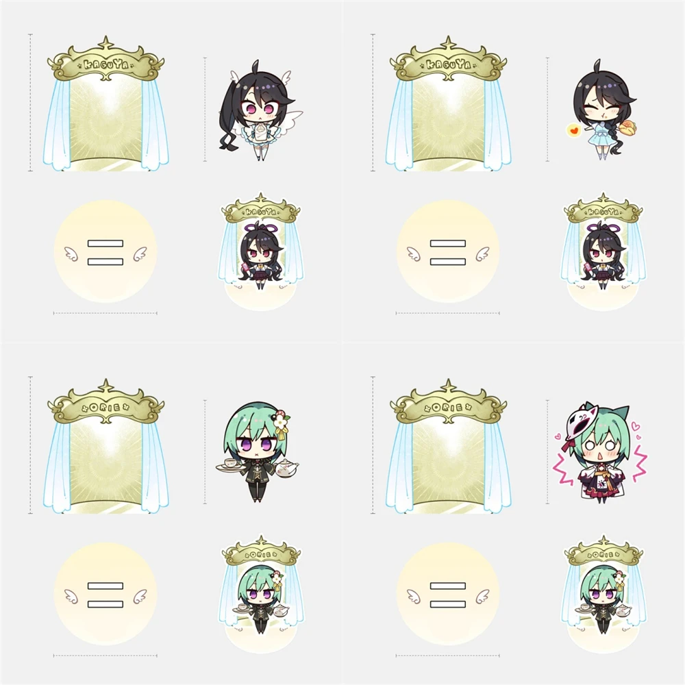10cm Anime Angelic Chaos Re-Boot Acrylic Keychain Stand Tarou Sakamoto Shin Asakura Peripheral ornaments，Friend Christmas Gifts