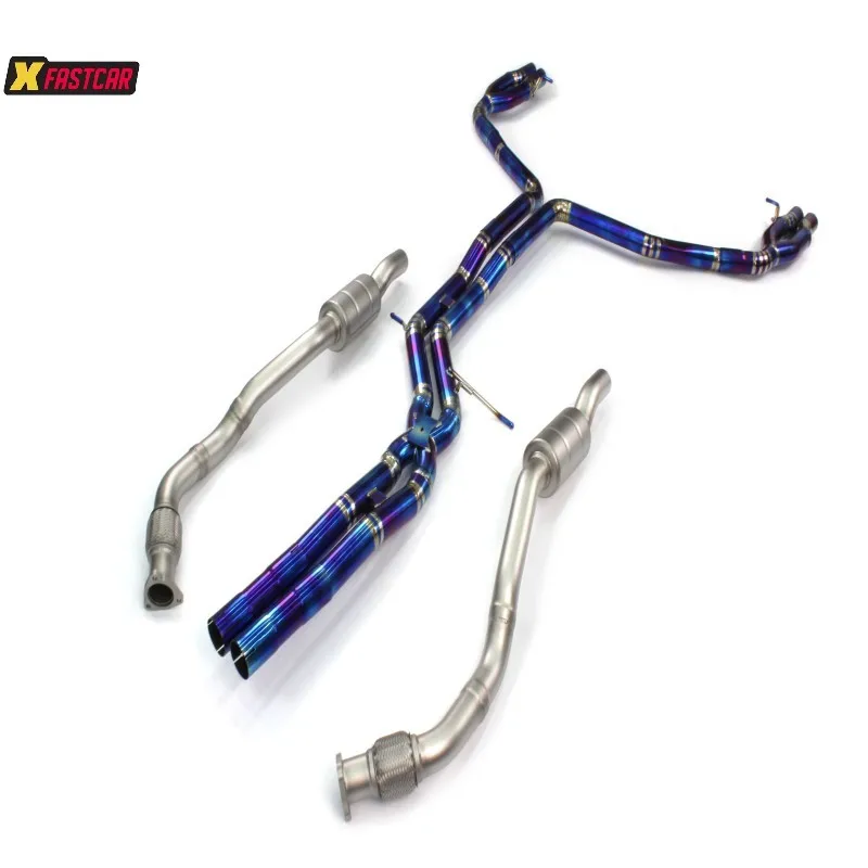 Without Muffler Valvetronic Exhaust With Tips Exhaust Catback for  RS6 RS7 C7 C8 4.0L 2013 up - view 3