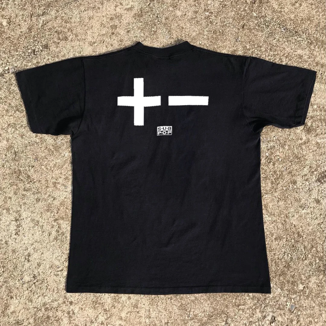 Dark Romanticism Short Sleeve T-Shirt Vintage Feel Positive Negative Symbol Men's Women's Standard Fit Breathable Cotton Tee