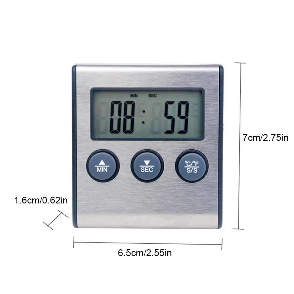 TP700 TP710 Digital LCD Display Kitchen Cooking Meat Thermometer For BBQ Oven Grill With Timer Function