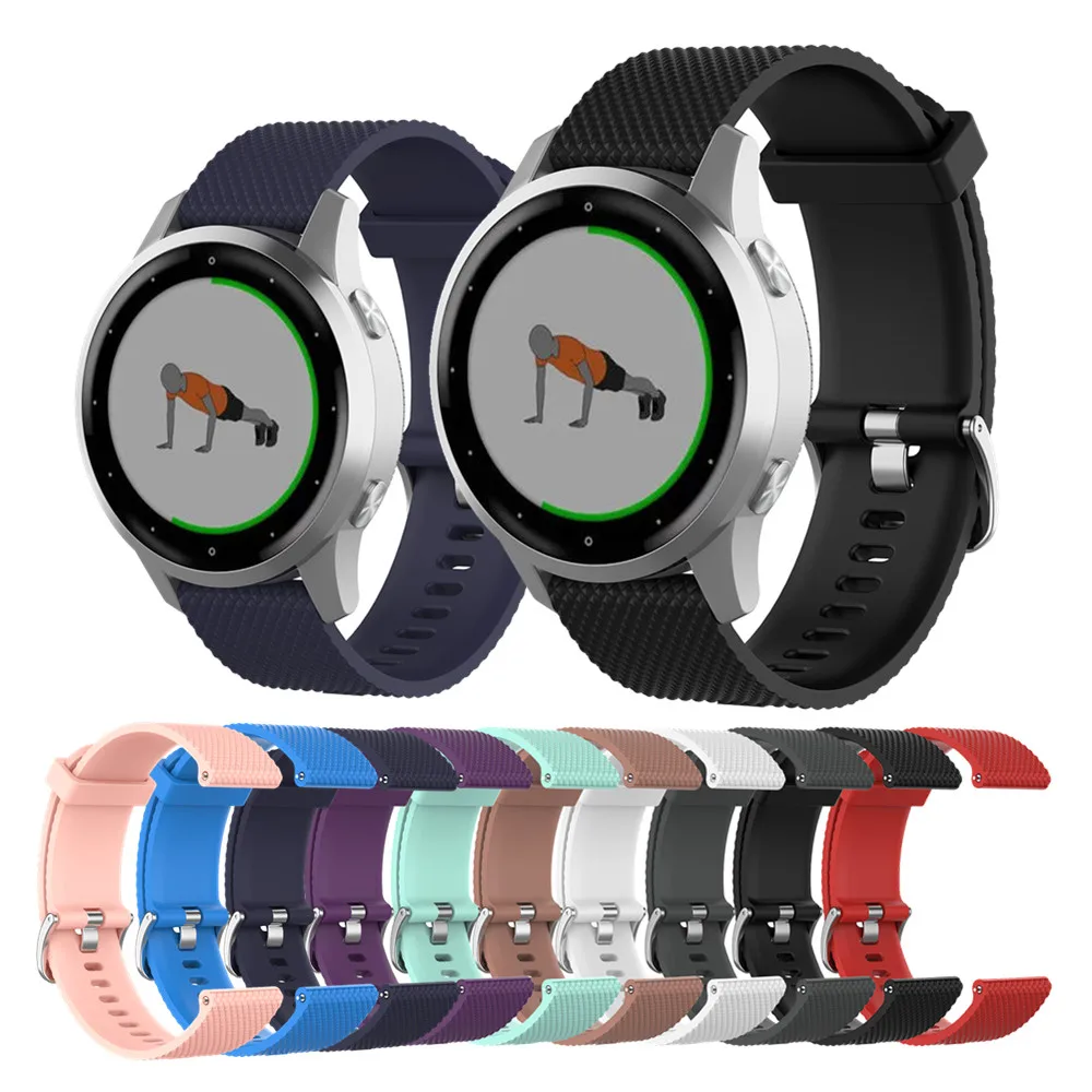 18mm weiches Silikon Smart Watch Armband für Garmin Vivoactive4s Sport Armband für Vivo active 4s Ersatz Armband Zubehör