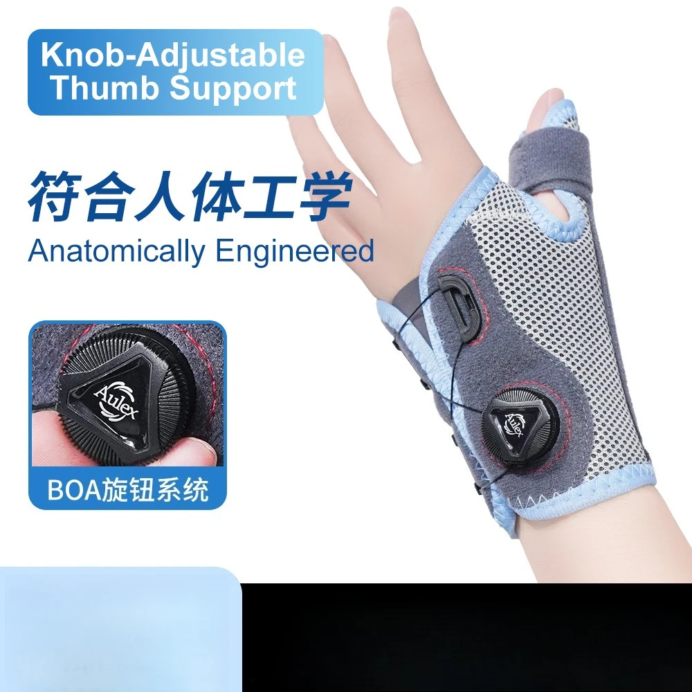 Rotary Adjustable Compression Thumb Wrist Support Brace Sports Injury Rehabilitation Splint