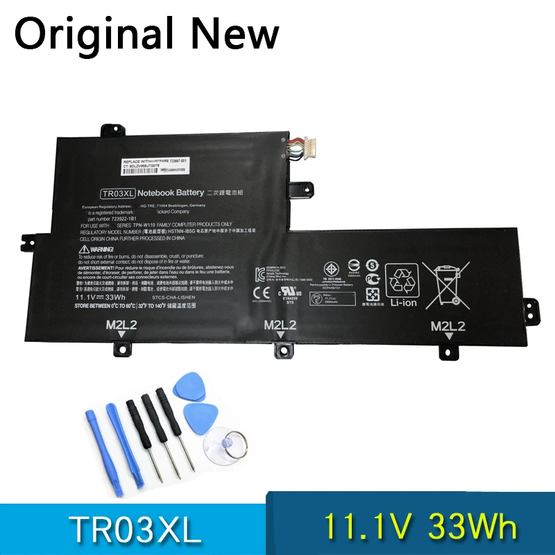 Batería Original TR03XL para HP Split X2 13-g110dx, 13,3 ", HSTNN-DB5F/DB5G/IB5F/IB5G/1B5F TPN-W110 723921-1B1/1C1/2C1 723922-2B1/17