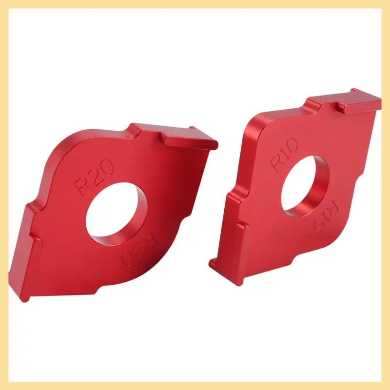 

GOOD-Aluminum Alloy Radius Jig Router Templates, Radius Quick-Jig Router Bit Templates For Routing Rounded Corners ,Set Of 2