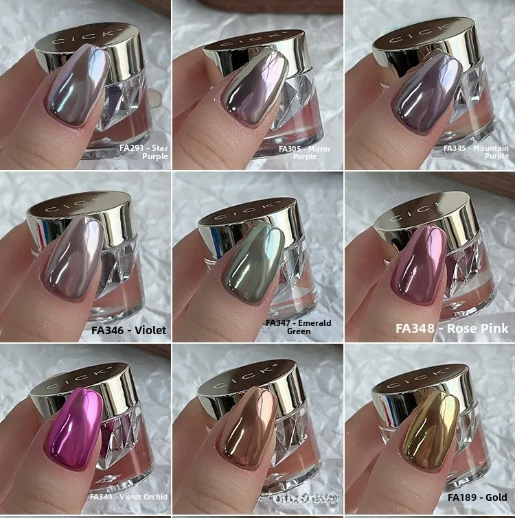 

CI 48 Colors Nail Art Gallery Profional Nail Poer Super iny Fine Texture Magic Mirror Poer for Nail Decoration