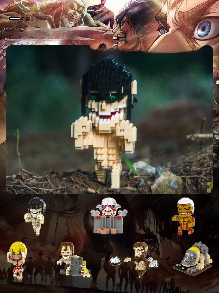 新しい-scblo-進撃の巨人アレンタイタンフリーダムウィングフィギュア玩具ビルディングブロック磁気タイルグッズ大人のおもちゃギフト