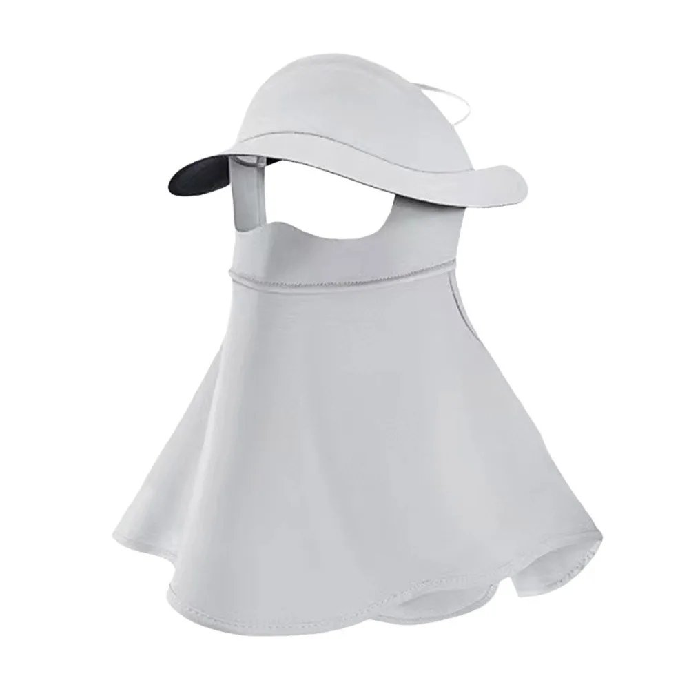 Fashion Ice Silk Sun Protection Mask UPF50+ 3D Anti-UV Neck Scarf Dustproof Breathable Sunshade Face Mask Cycling