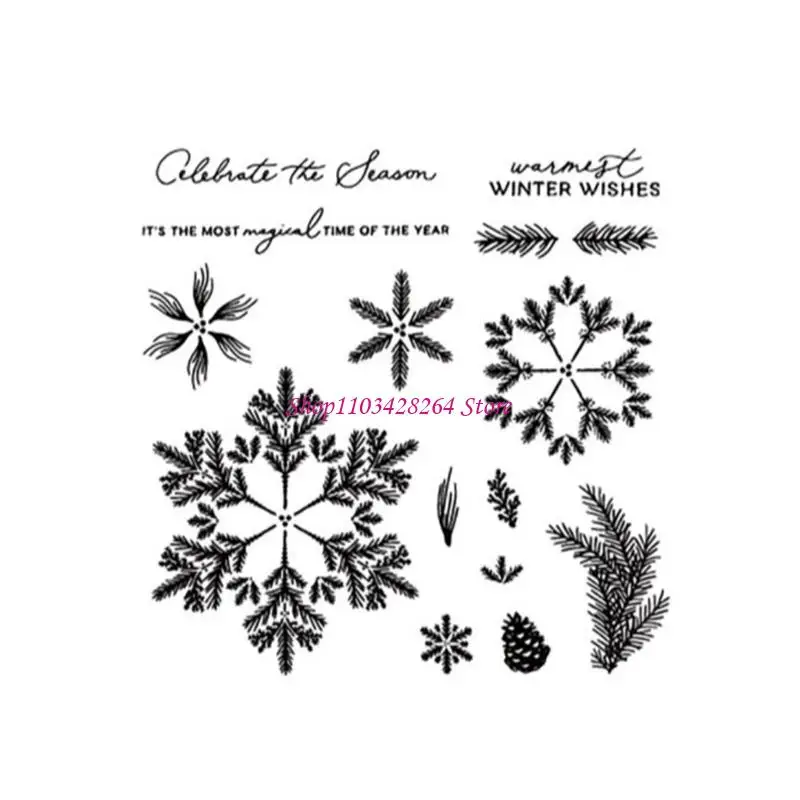  Holiday Themed Craft Die With Silicone Stamp For Scrapbooking DIY Decorations