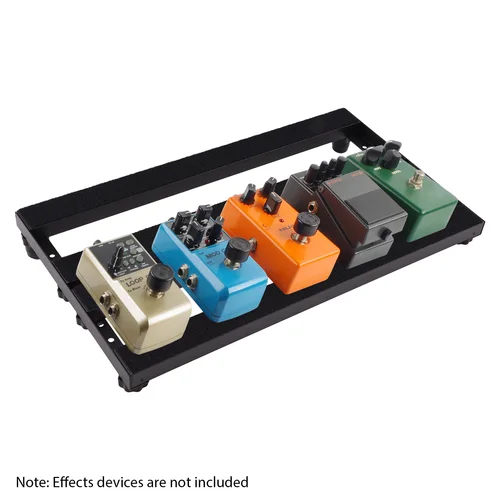 Imagen 2 del producto Tablero de Pedal de guitarra, compartimento de Pedal de efectos de aleación de aluminio, almacenamiento, cable de alimentación, tablero de pedales de efectos de guitarra, instrumentos musicales