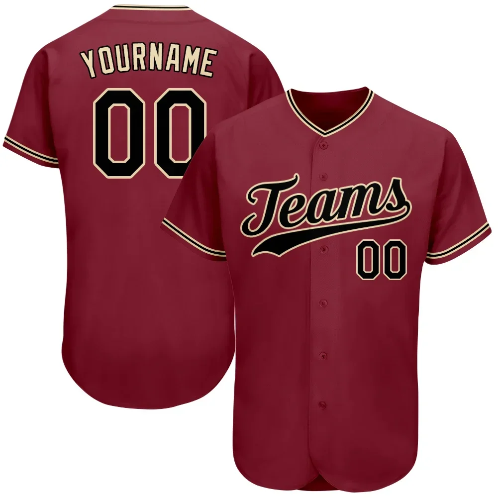 Camisa de beisebol personalizada impressa número do nome da equipe presentes incríveis para fãs para adultos/crianças uniformes de treinamento de jogo de softball