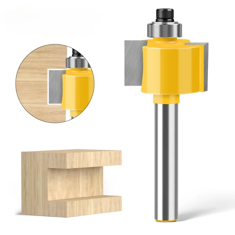 1 ud. Fresa de ranurado tipo T de 1/4" (6 mm) para madera, para uniones de biscuit, para carpintería
